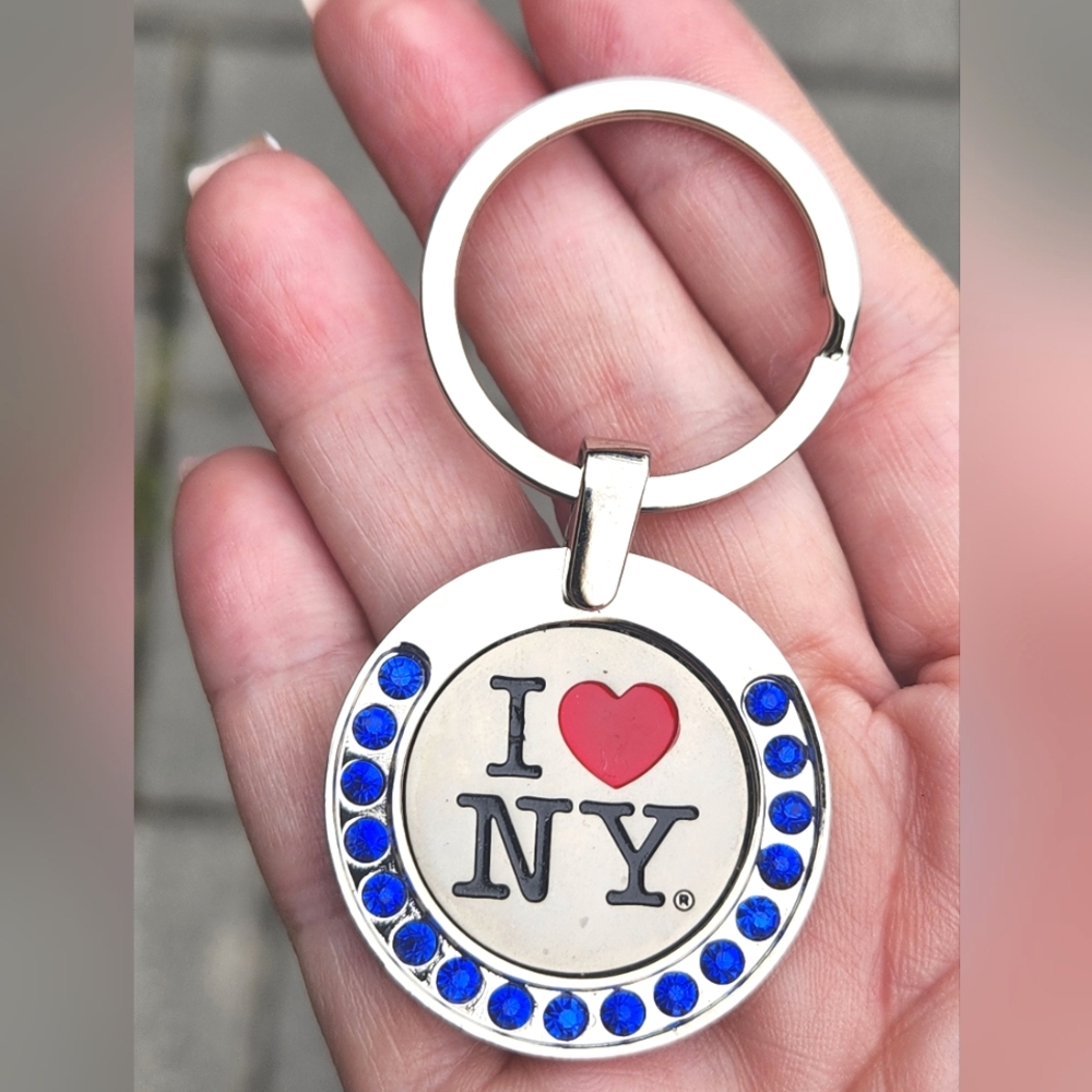 Restoration Hardware "I ❤️ NY" Swarovaki Crystal Keyring